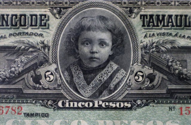 Billete 5 Pesos del Banco de Tamaulipas